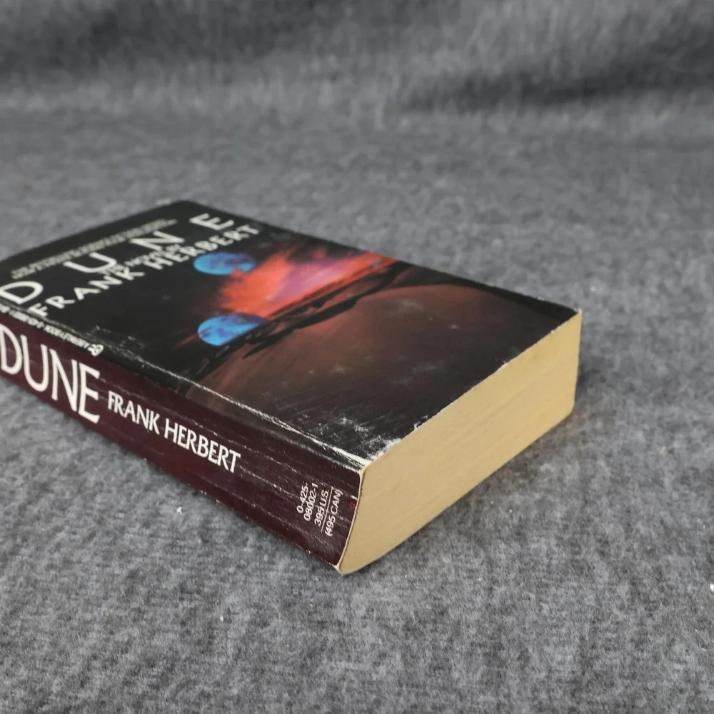 Vintage Dune Frank Herbert Black PB Sci-Fi Novel Berkley 1984 USA Movie Tie-In